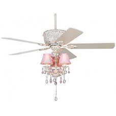 Casa Deville Pretty in Pink Pull Chain Ceiling Fan - B01M7M6RM4